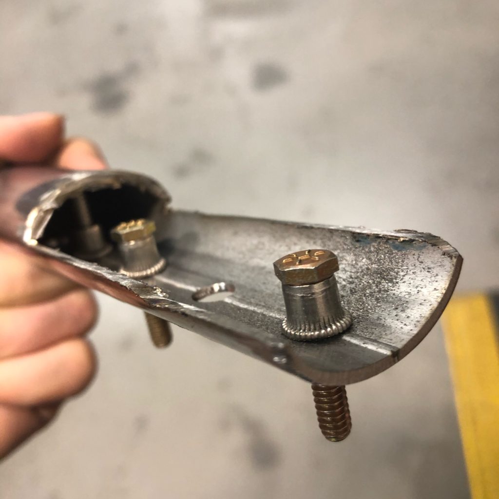 Testing Rivet Nuts in curved surface