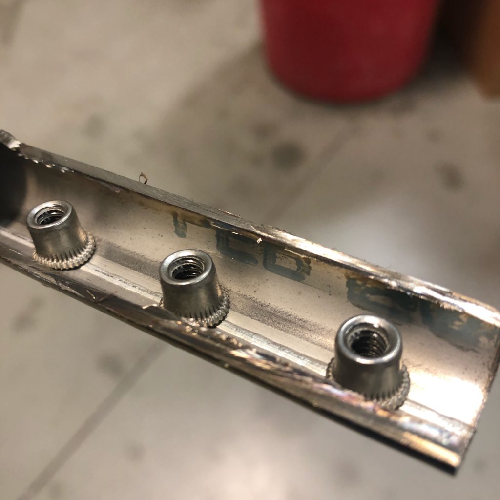 Rivet Nuts in Curved Surfaces